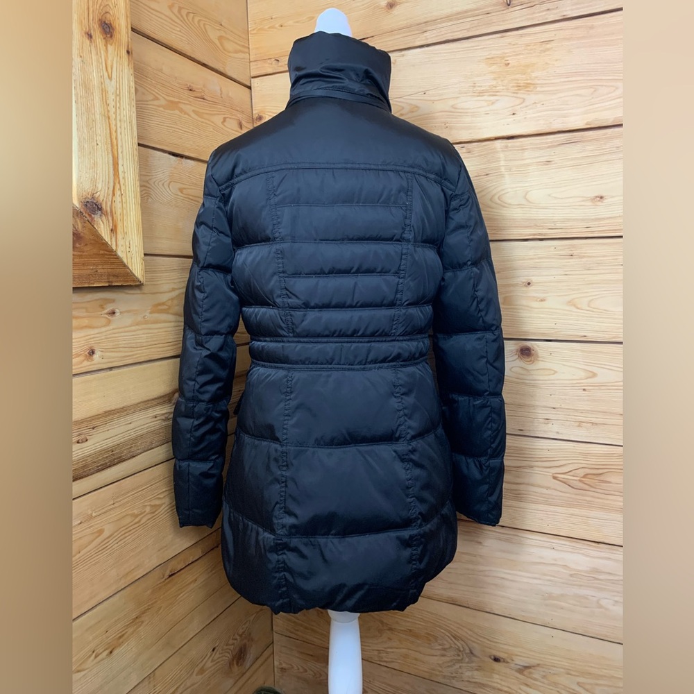 Kenneth Cole New York‎ Down Black Puffer Jacket Trench Medium Elegant Old Money - Picture 3 of 9